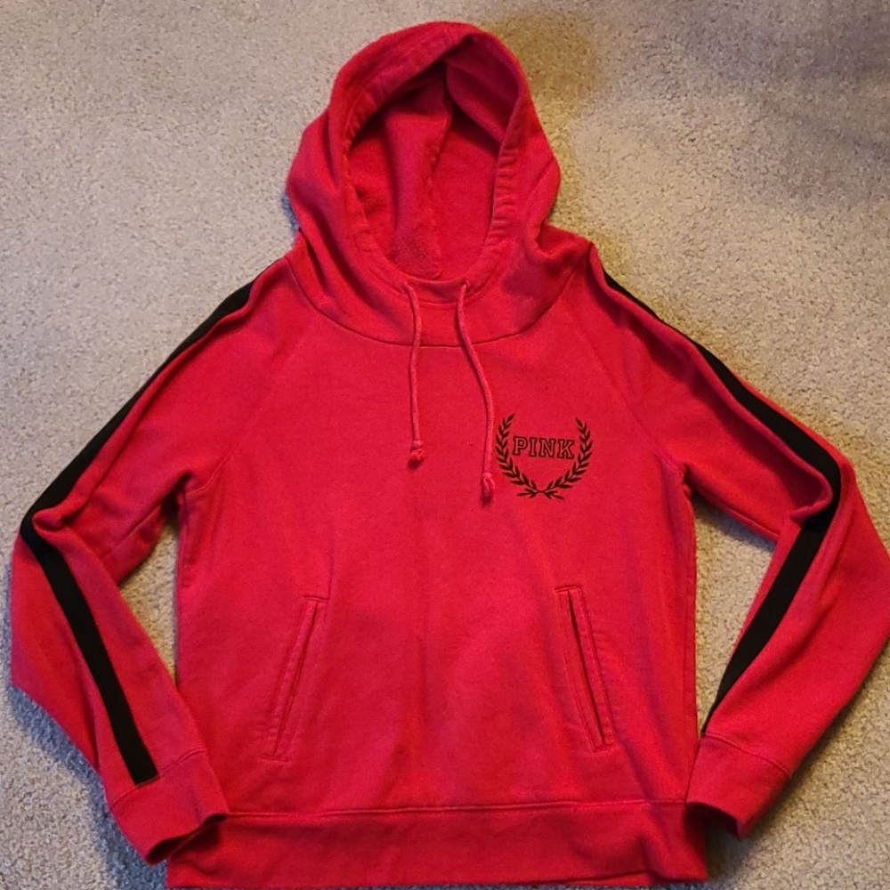 Victoria's Secret PINK Red Hoodie Pullover Large